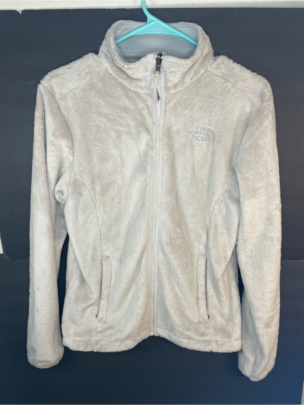 The North Face woman’s Cozy Full-Zip Fleece Jacket - Light Beige